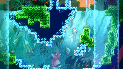 Gameplay from chapter 6 of Celeste.