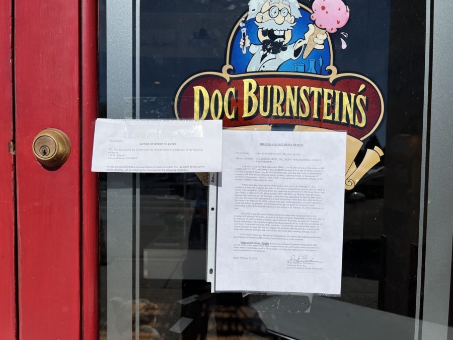Following the simple posted message of closure on Doc Burnsteins doors was an eviction notice, providing locals with some insight to the struggles the business had endured.