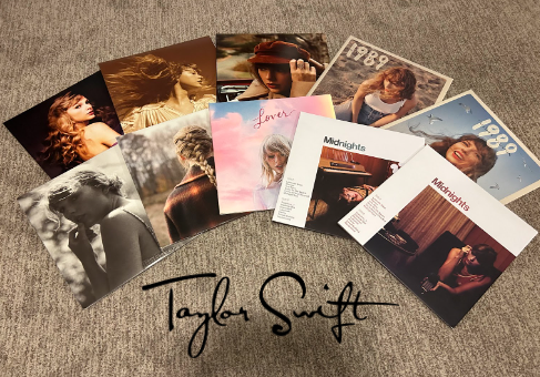 Eight of Taylor Swifts albums