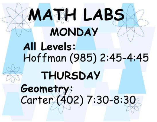 Math labs for those who need assistance.