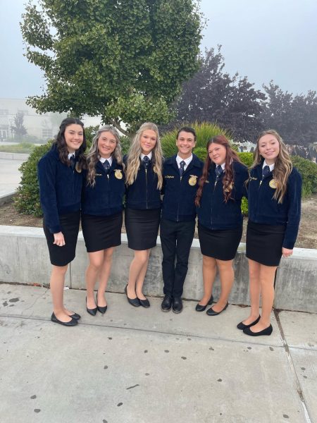 The AGHS FFA student council pictured left to right: Eleni Come, Kyra Andersen, Brooklyn Noble, Noah Boghosian, Ashlyn Collins, Madison Aanerud
Photo Courtesy of Kyra Andersen