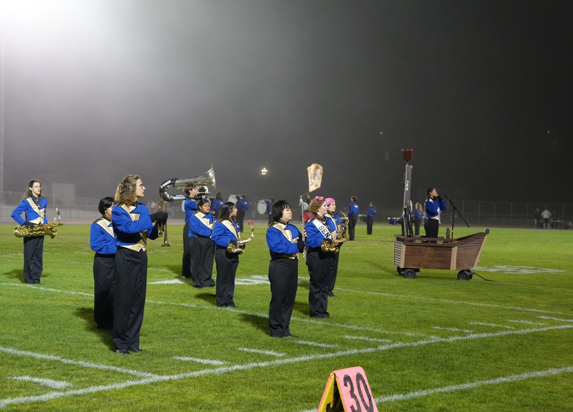 "Yo-Ho!" into the AGHS's Marching Band field show "Ghost Ship."
(photo courtesy of Scott Cameron)