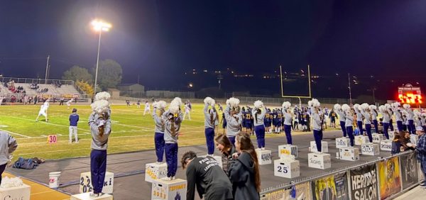 The AGHS student section didn't disappoint, cheering loudly for the exciting game.