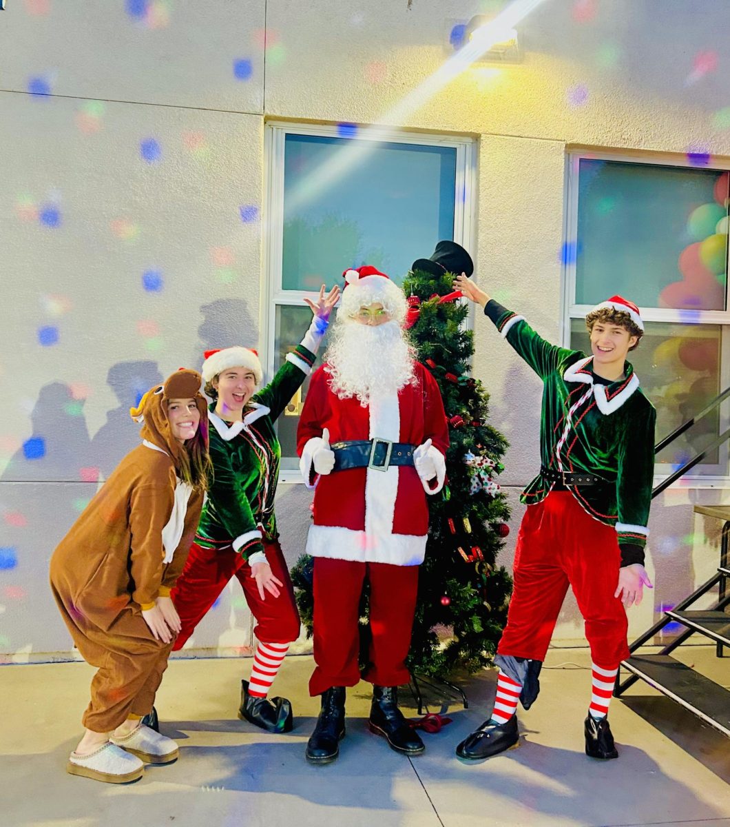 Children were able to meet Santa Claus and his elves. 