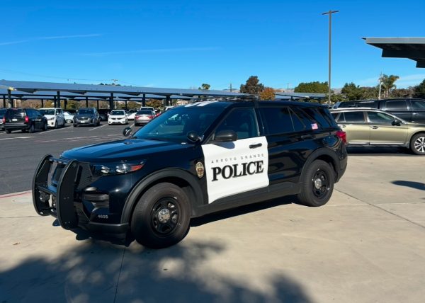 It's not unusual to see Officer Pullen's car in front of AGHS. 