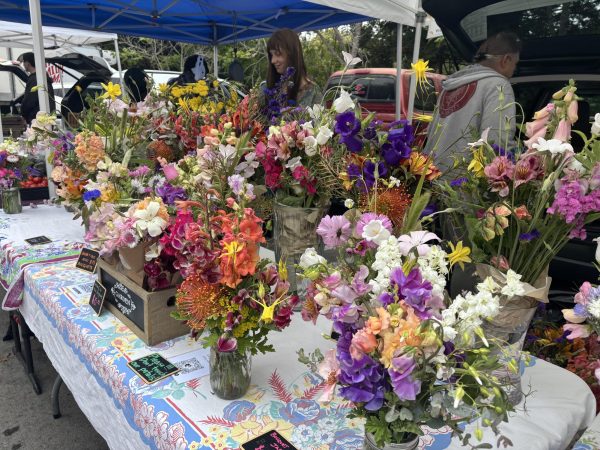 Cory's Cottage Garden sells flowers at the farmers' market every Saturday.