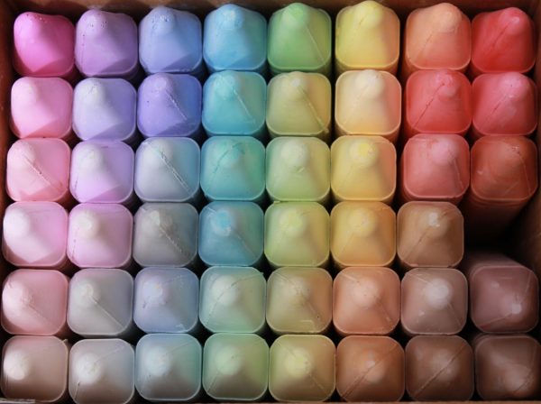 All participating students were supplied with chalk, some was used and some was brand new in the box. 