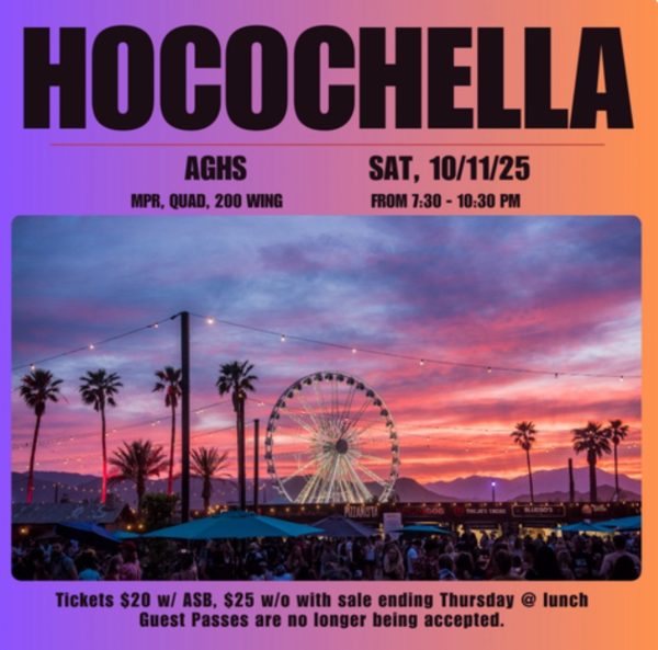 The Homecoming flyer for the 2025 dance. Theme: Hocochella. 