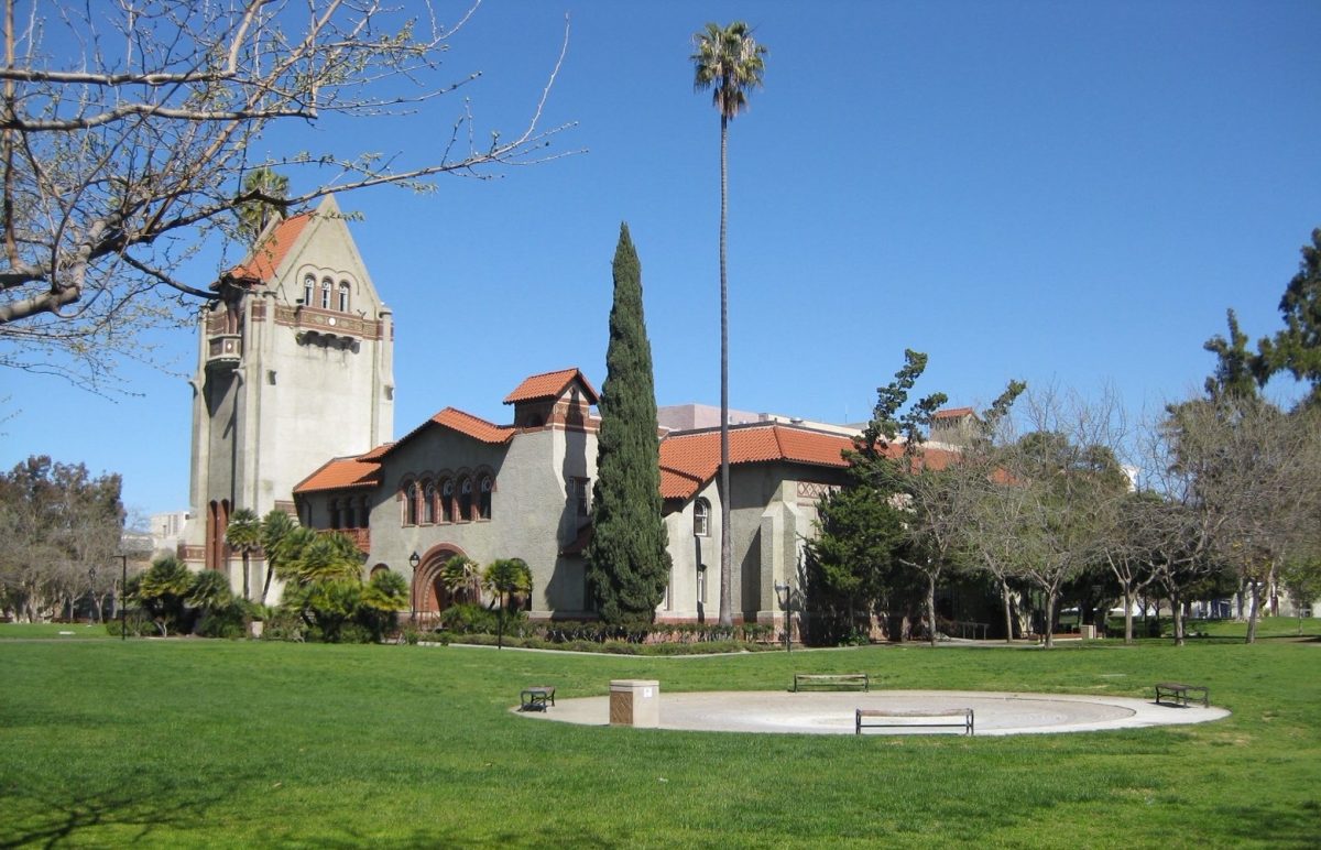 Campus photo of Stanford University from the 2025 AVID trip.