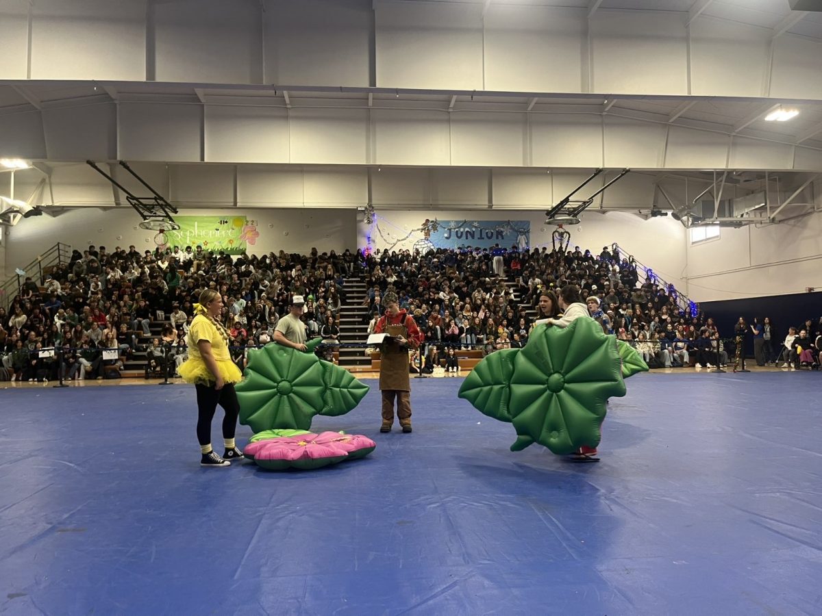 School spirit exploding at Arroyo Grand's highschool rally.