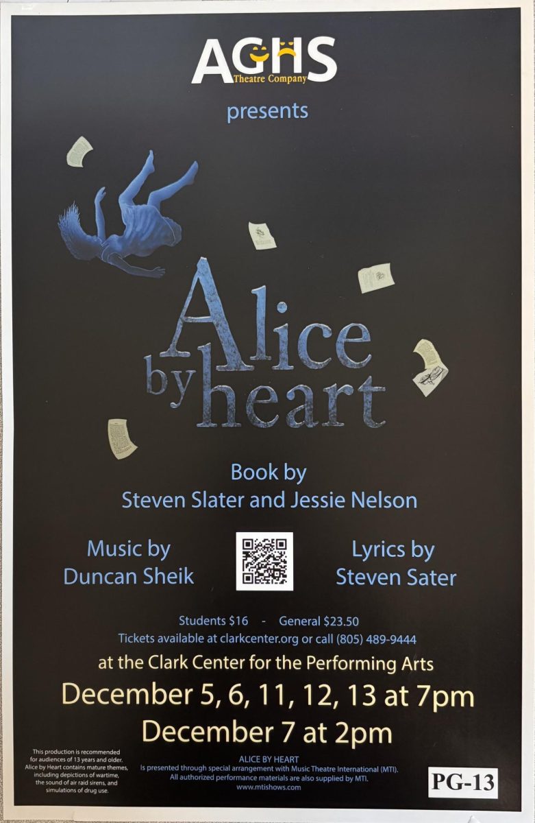 Arroyo Grande's drama performance, Alice by Heart, performed at the Clark Center.