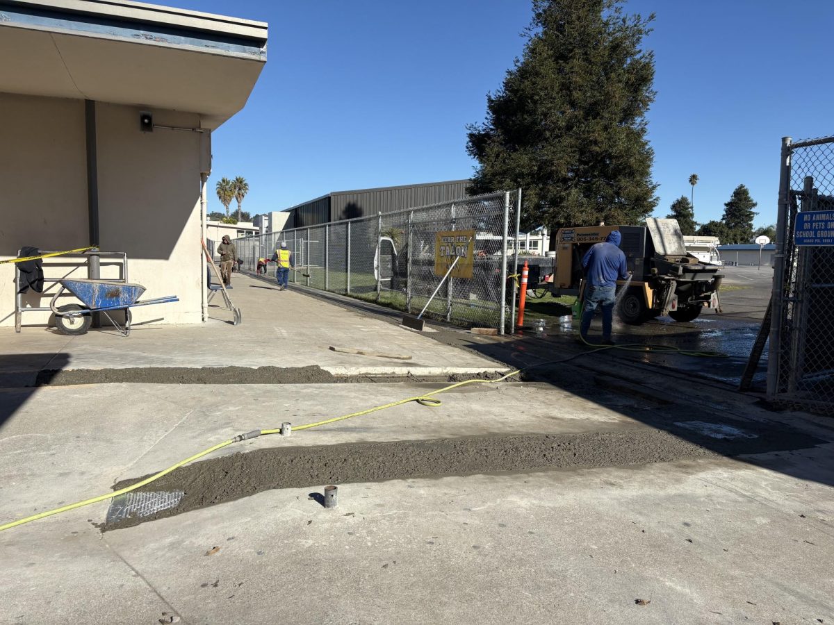 Hacienda Construction team working on the underground pipes.
