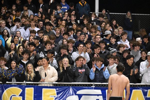 AGHS students filling up the stands of the student section.