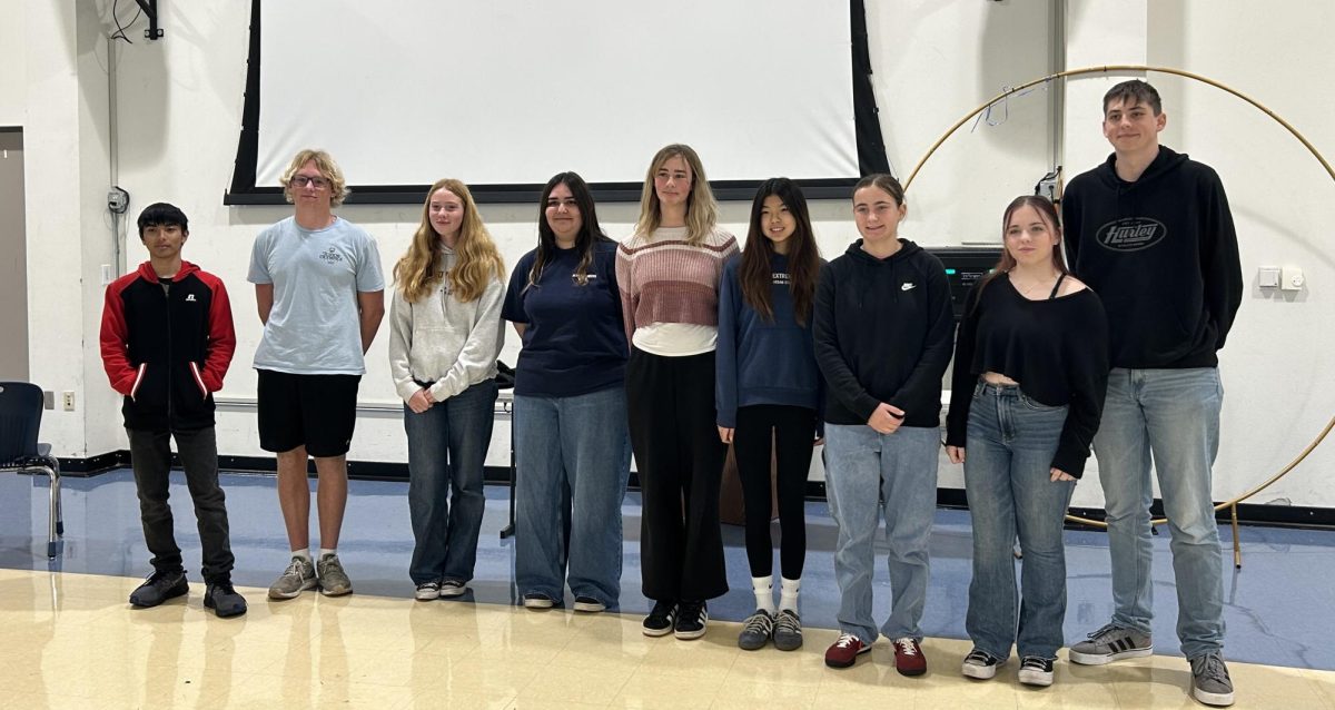 This year's Poetry Out Loud contestants after the conclusion of the event.