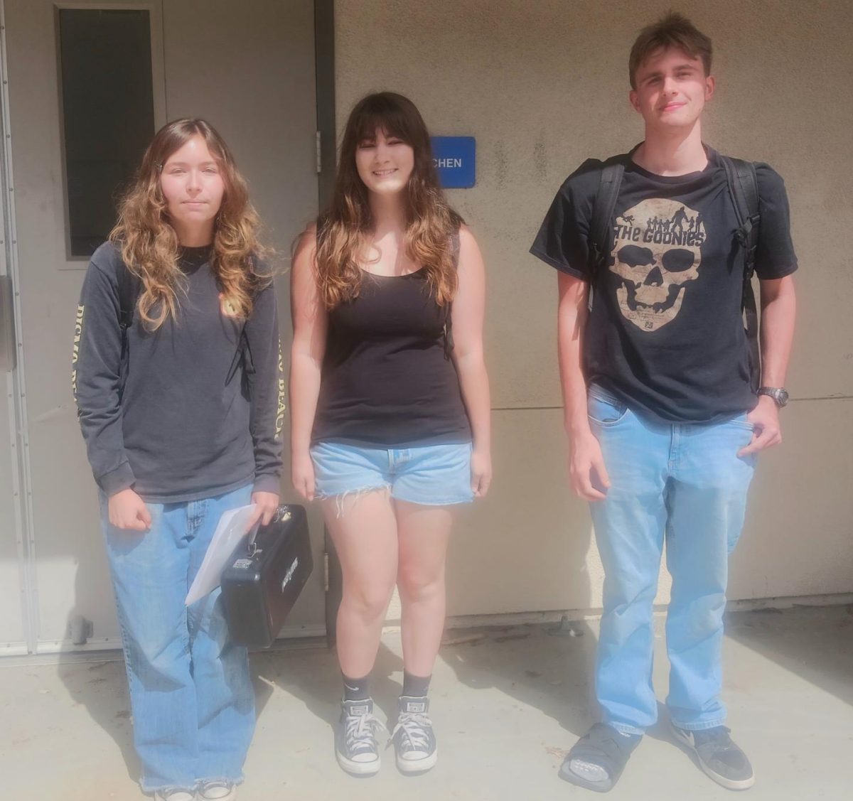 The three AGHS freshmen who come together to share a love of music through band.