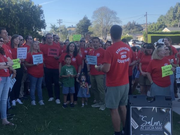 LMUTA President Cody King, before the board meeting, thanked everyone for attending and fighting for a higher contract with increased pay and health benefits.