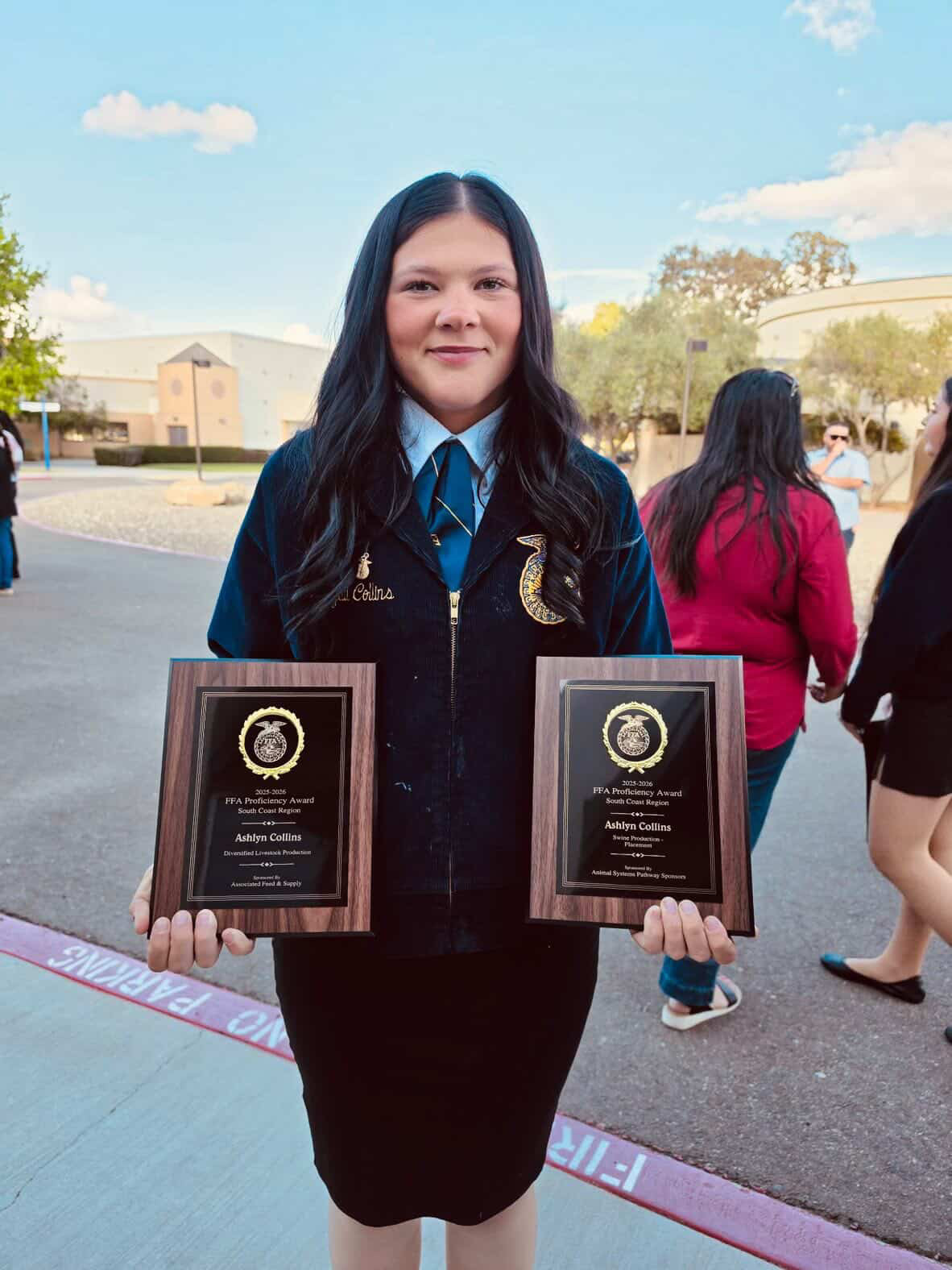The FFA Proficiency competition allows students with outstanding Supervised Agricultural Experience projects to be recognized for their skills and experience. (Photo courtesy of Ashlyn Collins)