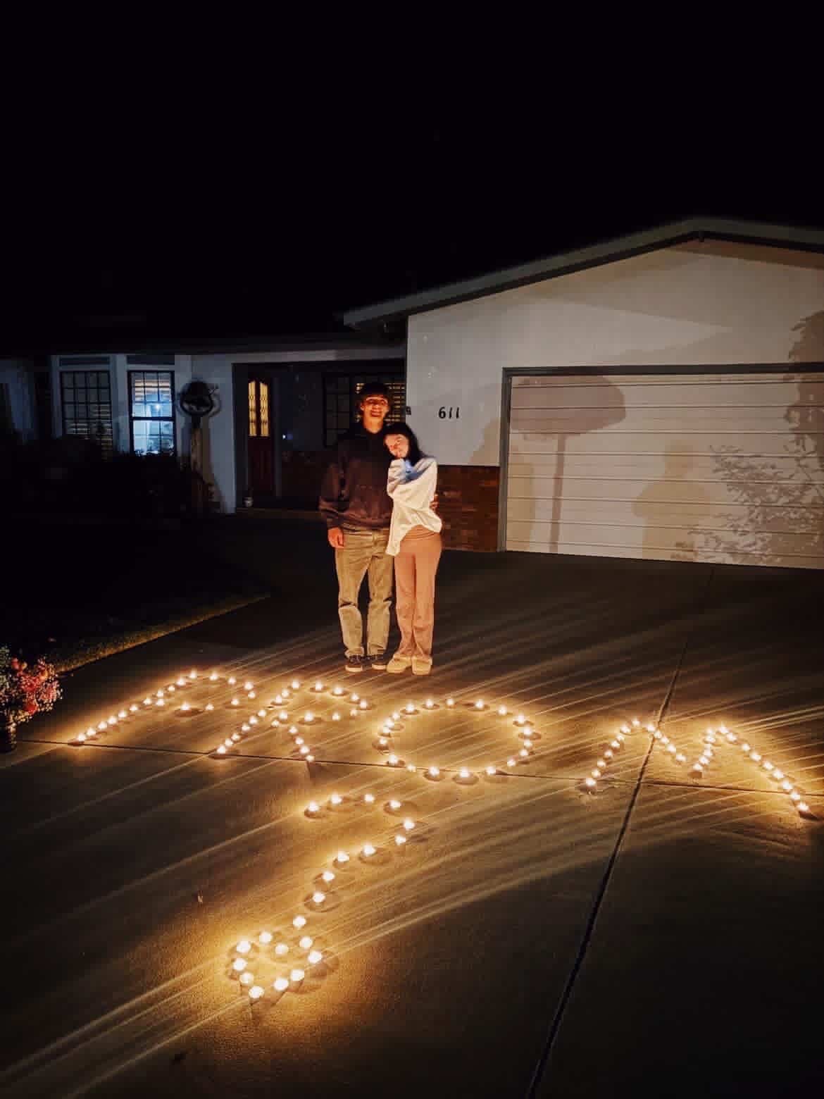 Levi Childres asked Sage Todd to 2026 AGHS Prom. Photo Courtesy of Courtney Childres.