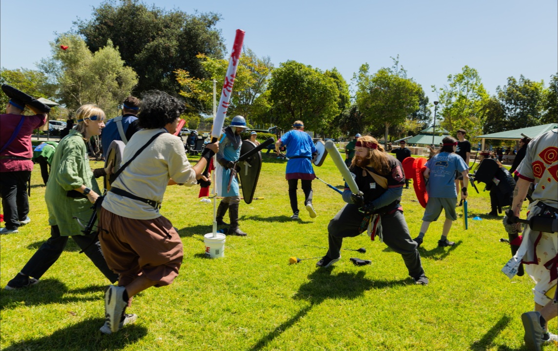 Park monarch, Baron Vorric Yahrn standing ready in the midst of a battlefield
Courtesy of Grant Spiller